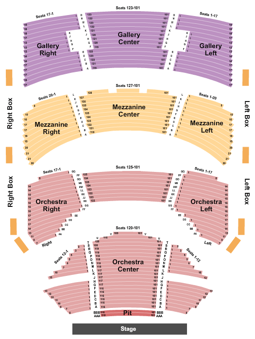 Sarofim Hall The Wiz Seating Chart